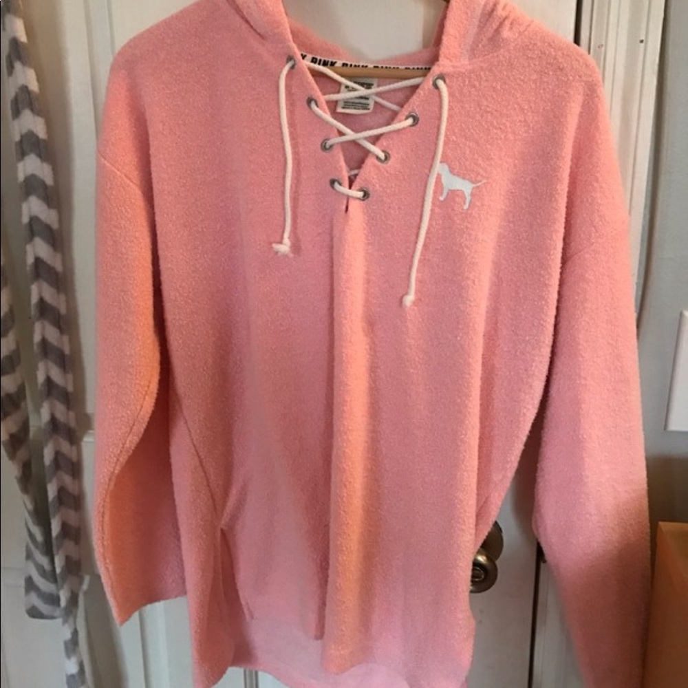 Victoria’s Secret PINK Lace-Up Sweater